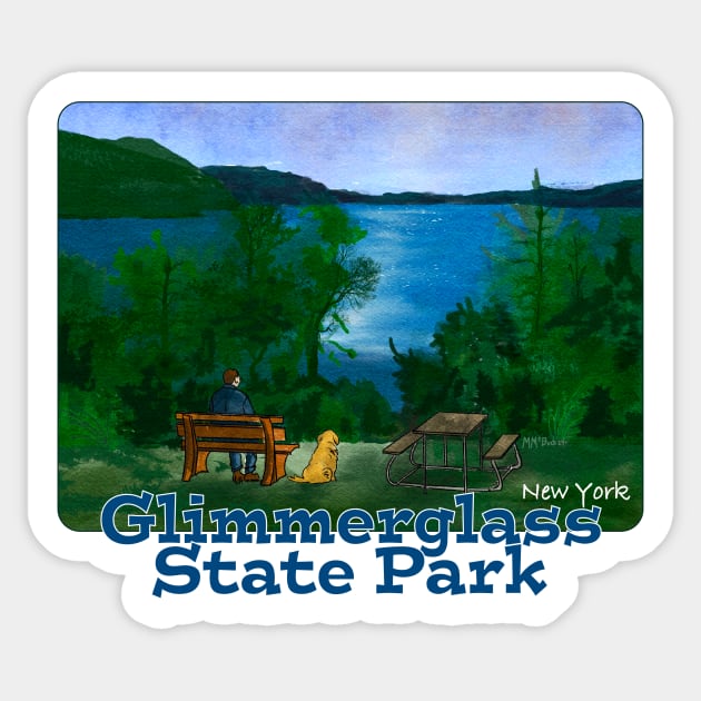 Glimmerglass State Park, New York Sticker by MMcBuck